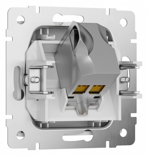 Розетка Ethernet RJ-45 и со шторками, без рамки Werkel белый матовый W5120001 в Нижнем Новгороде фото 5