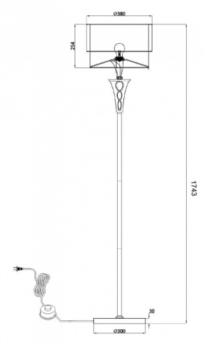 Торшер Maytoni Lillian H311-FL-01-G в Нижнем Новгороде фото 3