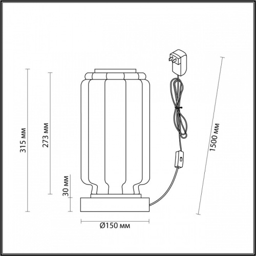 Настольная лампа декоративная Odeon Light Jam 5409/10TL в Карачеве фото 3