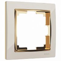 Рамка на 1 пост Werkel Snabb (слоновая кость/золото) W0011932 в Нижнем Новгороде