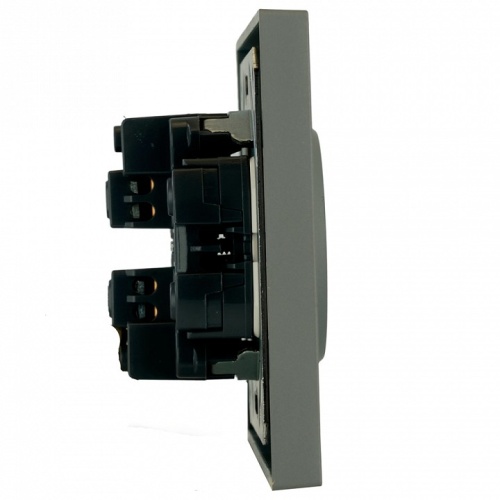 Розетка двойная без заземления и со шторкой Stekker Эмили 49955 в Нижнем Новгороде фото 8