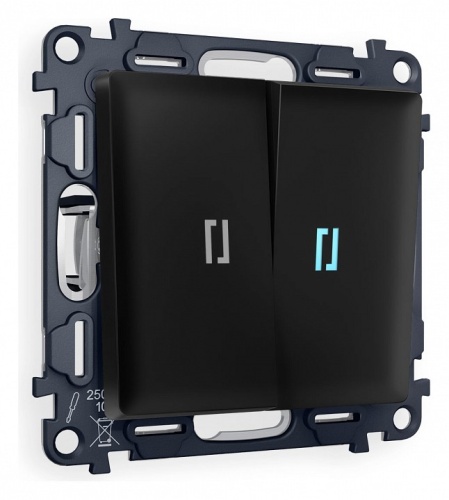 Выключатель двухклавишный с подсветкой без рамки Ambrella Volt ALFA MA804020 в Нижнем Новгороде