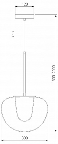 Подвесной светильник Eurosvet Twice 90325/1 черный в Кирове фото 2