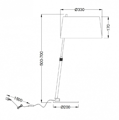 Настольная лампа декоративная Maytoni Bergamo MOD613TL-01B в Нижнем Новгороде фото 7