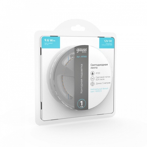 Лента светодиодная Gauss Basic BT065 в Нижнем Новгороде фото 5
