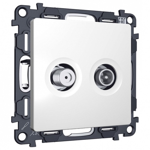 ТВ-розетка и SAT-розетка оконечная без рамки Ambrella Volt ALFA MA133310 в Нижнем Новгороде