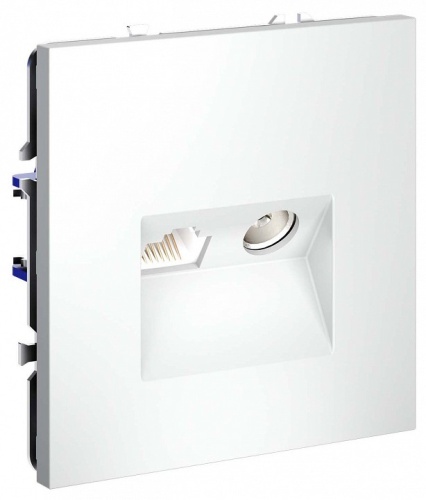 ТВ-розетка и розетка Ethernet RJ-45 без рамки Voltum S70 VLS060702 в Нижнем Новгороде