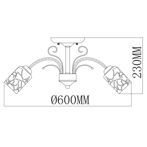 Люстра на штанге MW-Light Олимпия 29 261019505 в Городце фото 4