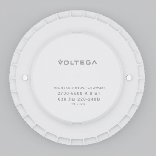 Лампа светодиодная с управлением через Wi-Fi Voltega Wi-Fi bulbs GX53 9Вт 2700-6500K 2430 в Нижнем Новгороде фото 4
