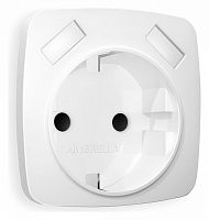 Накладка для розетки с заземлением и со шторками и 2хUSB type A Ambrella Volt OMEGA OP1290 в Нижнем Новгороде