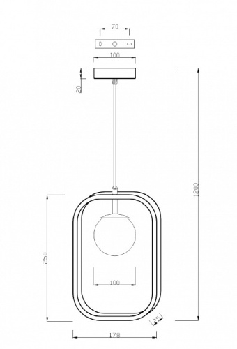 Подвесной светильник Maytoni Avola MOD431-PL-01-WG в Чебоксарах фото 2