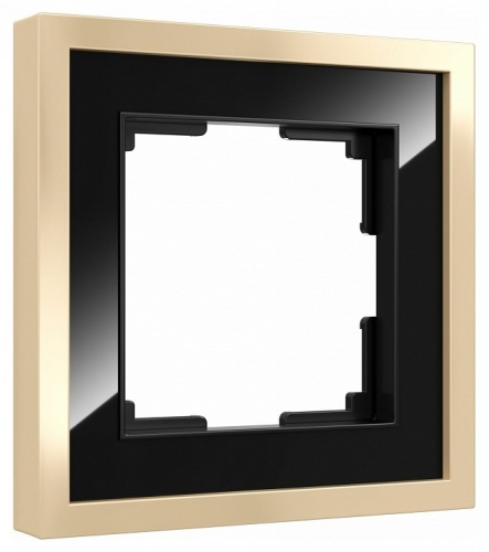 Рамка на 1 пост Werkel Baguette (черный/латунь) W0012852 в Нижнем Новгороде