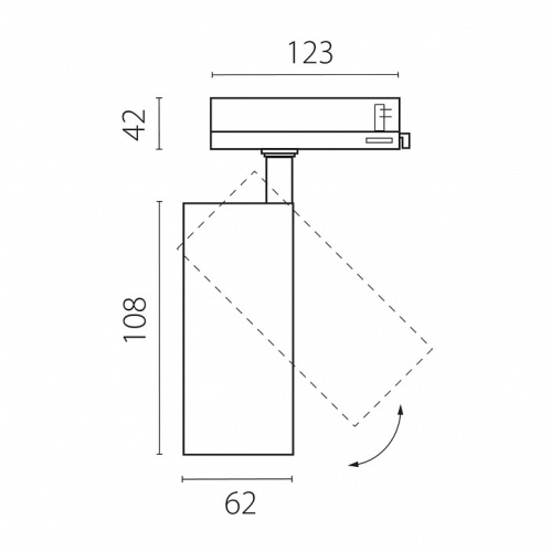 Светильник на штанге Lightstar Alta Base A5147QT в Нижнем Новгороде фото 2