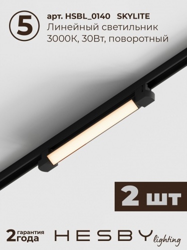 Комплект трековый Hesby Lighting №10 однофазная накладная Skylite HSBL_kompl_S010_NI2B3K в Нижнем Новгороде фото 3
