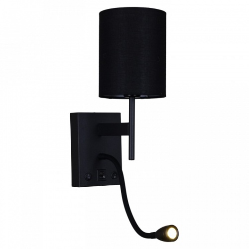 Бра с подсветкой 86210-9.2-001KT LED3W+E14 BK в Нижнем Новгороде фото 5