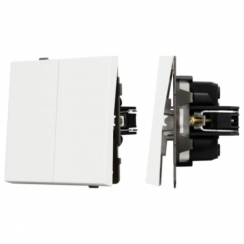 Выключатель проходной двухклавишный без рамки Arlight SWT 054556 в Нижнем Новгороде