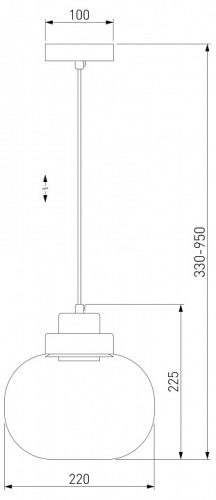 Подвесной светильник Eurosvet Jeffry 50241/1 LED дымчатый в Ермолино фото 2