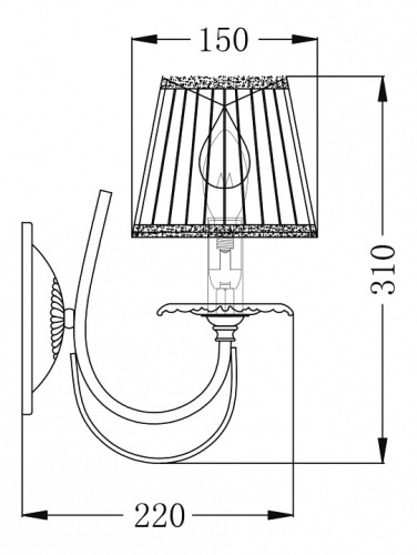 Бра Maytoni Olivia ARM326-01-W в Омске фото 2