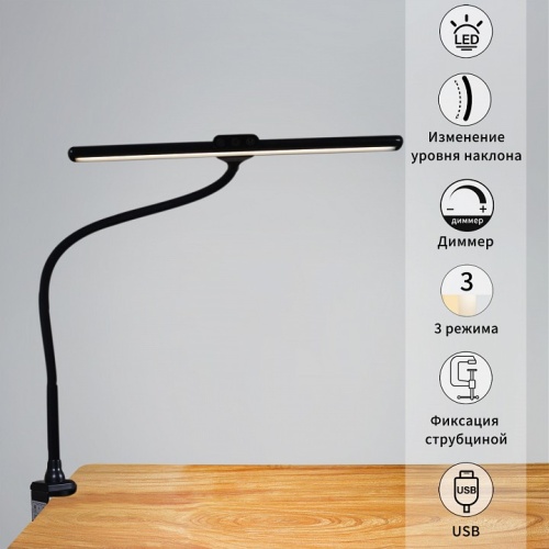 Настольная лампа офисная 01016-0.7-01 BK в Нижнем Новгороде фото 6