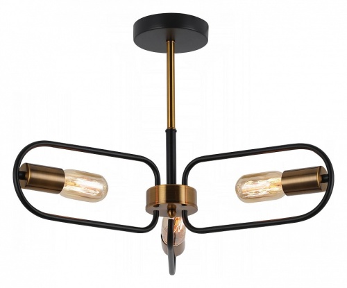 Люстра на штанге ILLUMICO  IL8253-3COU-79 BK GD в Нижнем Новгороде