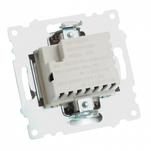 Розетка 2хUSB type A и C без рамки Stekker Катрин 50057 в Нижнем Новгороде фото 3