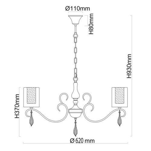 Подвесная люстра MW-Light Эллегия 8 303012505 в Новочеркасске фото 9