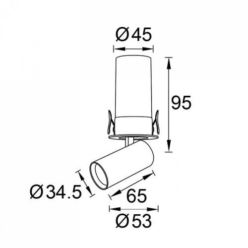 Встраиваемый светильник на штанге Mantra GARDA 9141 в Нижнем Новгороде фото 3