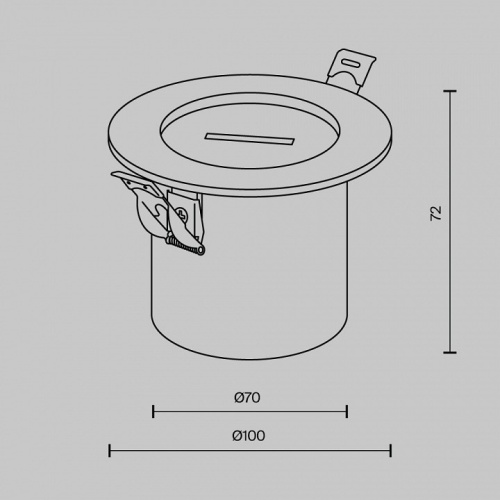 Основание для трека-ремня Maytoni Accessories for system Parity TRA130RSC-2B в Сочи фото 2