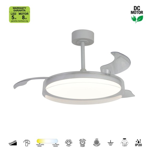 Светильник с вентилятором Mantra GLASS FAN 9525 в Нижнем Новгороде фото 6