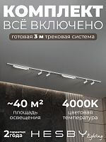 Комплект трековый Hesby Lighting Skylite №5 HSBL_kompl_S005_NI3W4K в Нижнем Новгороде