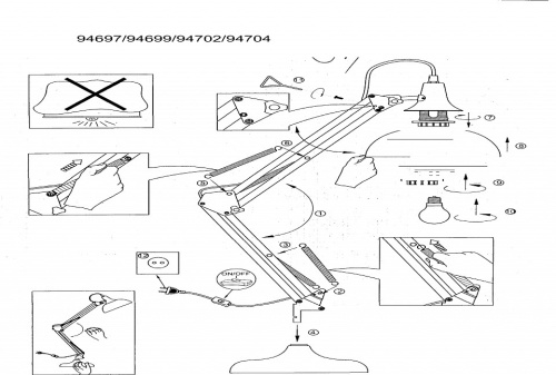 Настольная лампа офисная Eglo Borgillio 94702 в Нижнем Новгороде фото 2