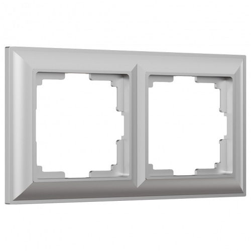 Рамка на 2 поста Werkel Fiore (серебряный) W0022206 в Нижнем Новгороде