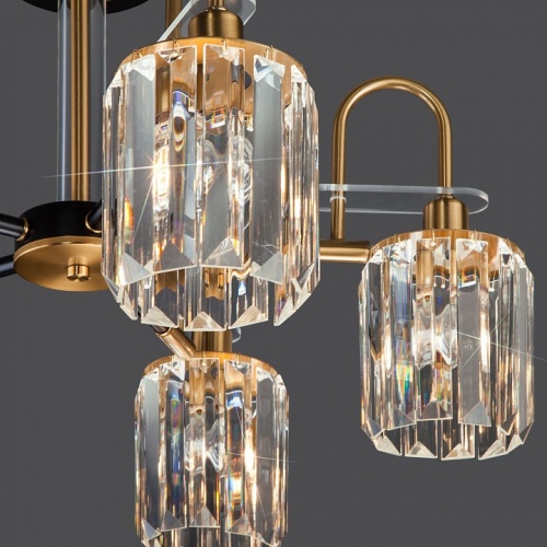 Люстра на штанге Eurosvet Tenia 70090/5 черный в Нижнем Новгороде фото 5