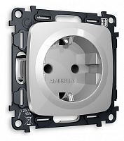 Розетка с заземлением и со шторкой, без рамки Ambrella Volt OMEGA MO407010 в Нижнем Новгороде