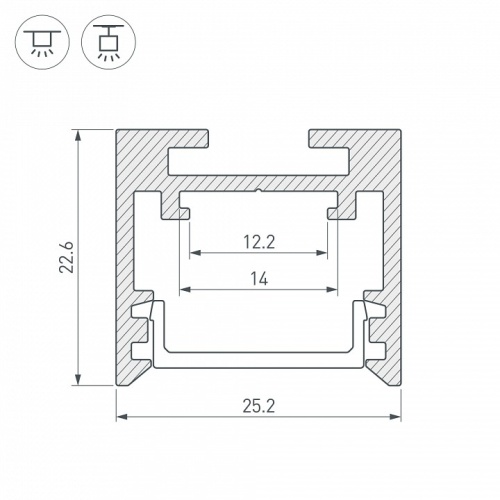 Профиль универсальный Arlight SL-LINE 033737 в Нижнем Новгороде фото 2