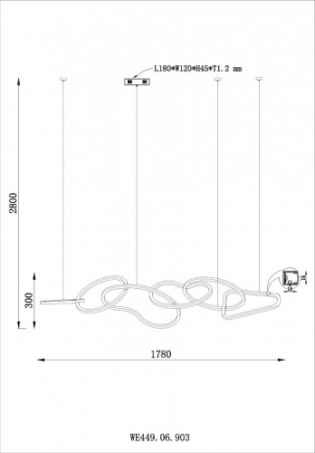 Подвесной светильник Wertmark Vanessa WE449.06.903 в Йошкар-Оле фото 2