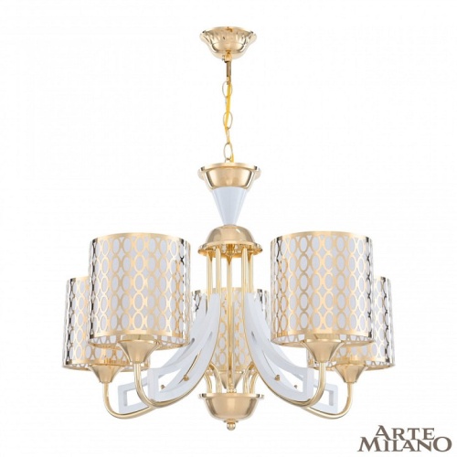 Подвесная люстра Arte Milano Florentia-3387 303387/5 Wh/Gd в Нижнем Новгороде фото 10