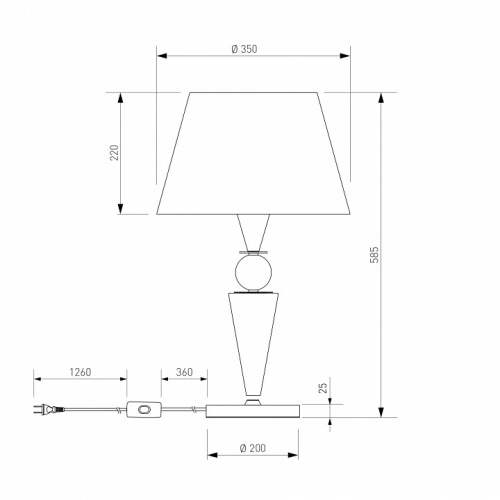 Настольная лампа декоративная Eurosvet Teja 108014 в Нижнем Новгороде фото 4