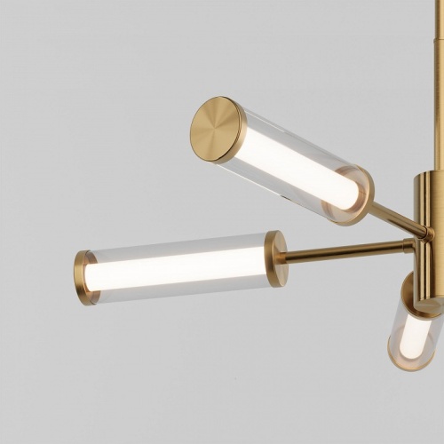 Люстра на штанге Eurosvet Stark 50386/5 LED латунь в Нижнем Новгороде фото 4