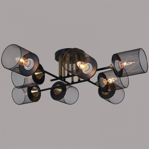 Люстра на штанге  38460-0.3-08 BK+COPPER в Нижнем Новгороде