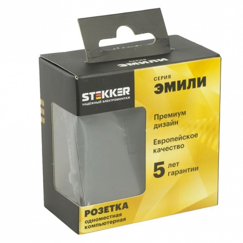 Розетка Ethernet RJ-45 без рамки Stekker Эмили 49847 в Нижнем Новгороде фото 2