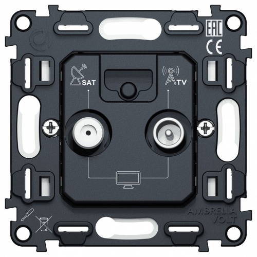 Механизм ТВ-розетки и SAT-розетки оконечные Ambrella Volt QUANT VM217 в Нижнем Новгороде