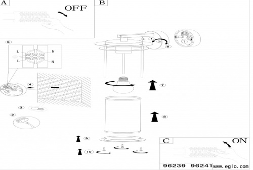 Светильник на штанге Eglo Valdeo 96239 в Нижнем Новгороде фото 2