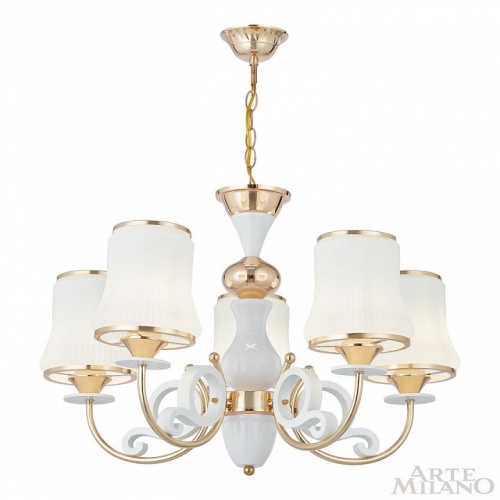 Подвесная люстра Arte Milano Florentia-1097 301097/5 Wh/Gd в Нижнем Новгороде фото 7