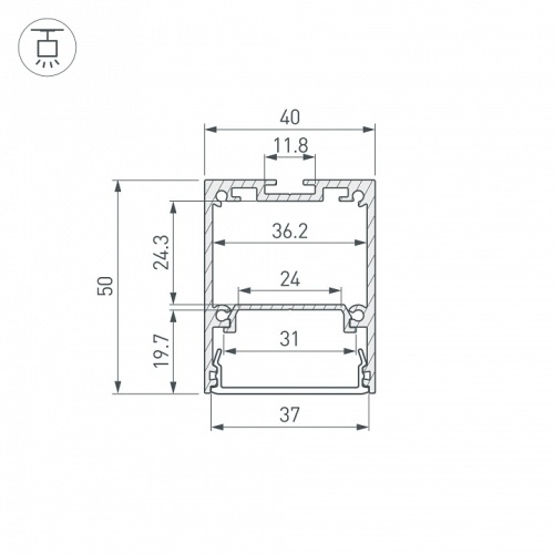 Профиль накладной Arlight LINE 055135 в Нижнем Новгороде фото 2
