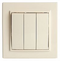 Выключатель трехклавишный Stekker Эрна 39923 в Нижнем Новгороде