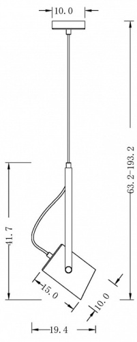Подвесной светильник Freya Elori FR4004PL-01WB в Нижнем Новгороде фото 2