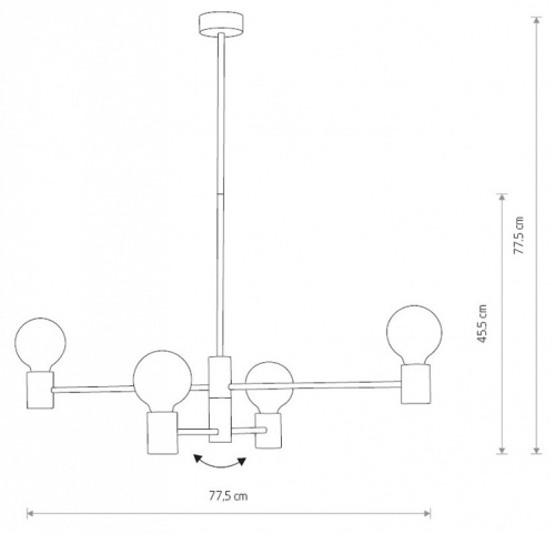 Люстра на штанге Nowodvorski Radius 7931 в Тольятти фото 2