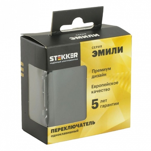Переключатель перекрестный одноклавишный Stekker Эмили 49841 в Нижнем Новгороде фото 2
