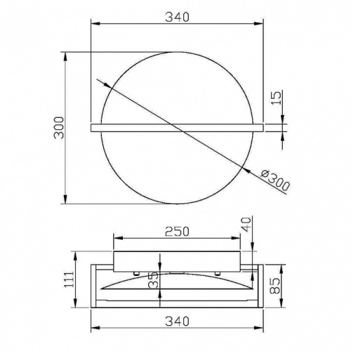 Накладной светильник Maytoni Mira MOD279WL-L14B3K в Нижнем Новгороде фото 3